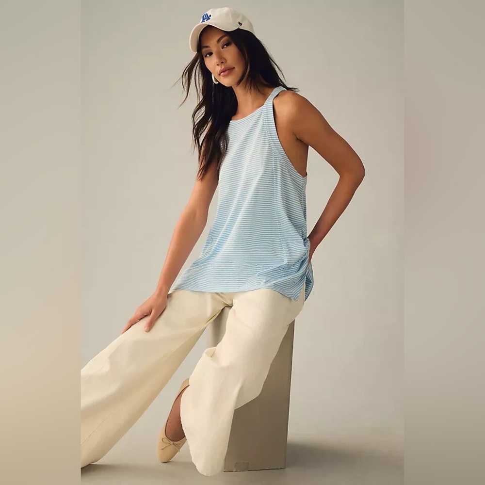 Pilcro By Anthropologie Hankey-Hem Swing Tank